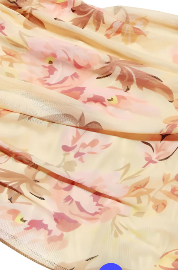 Aurélia – Robe Longue Fleurie Drapée