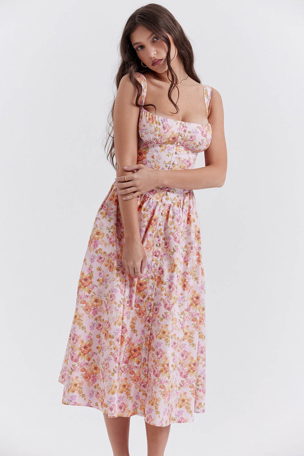 Clara – Robe Vintage à Imprimé Floral