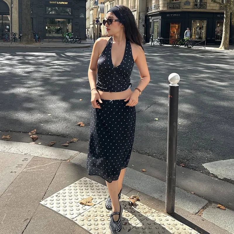 Nina- Ensemble à Pois Vintage