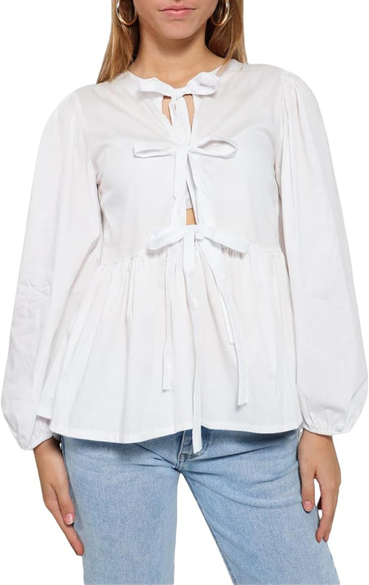 Helene – Blouse Nouée Fluide