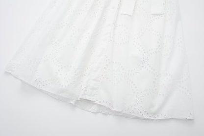 Caroline – Robe Longue Brodée