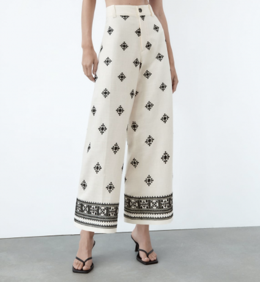 Iris – Pantalon Brodé Bohème