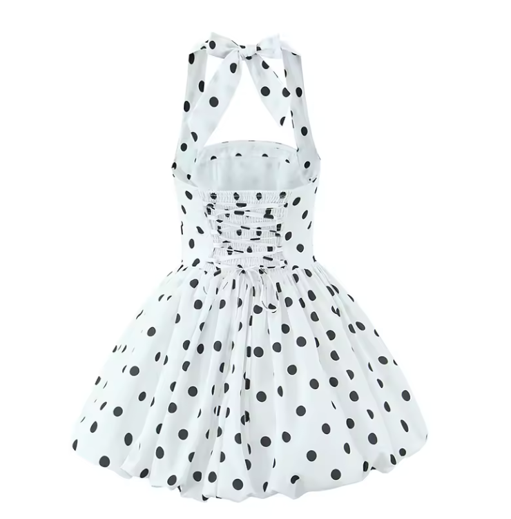 Brigitte – Robe Courte à Pois