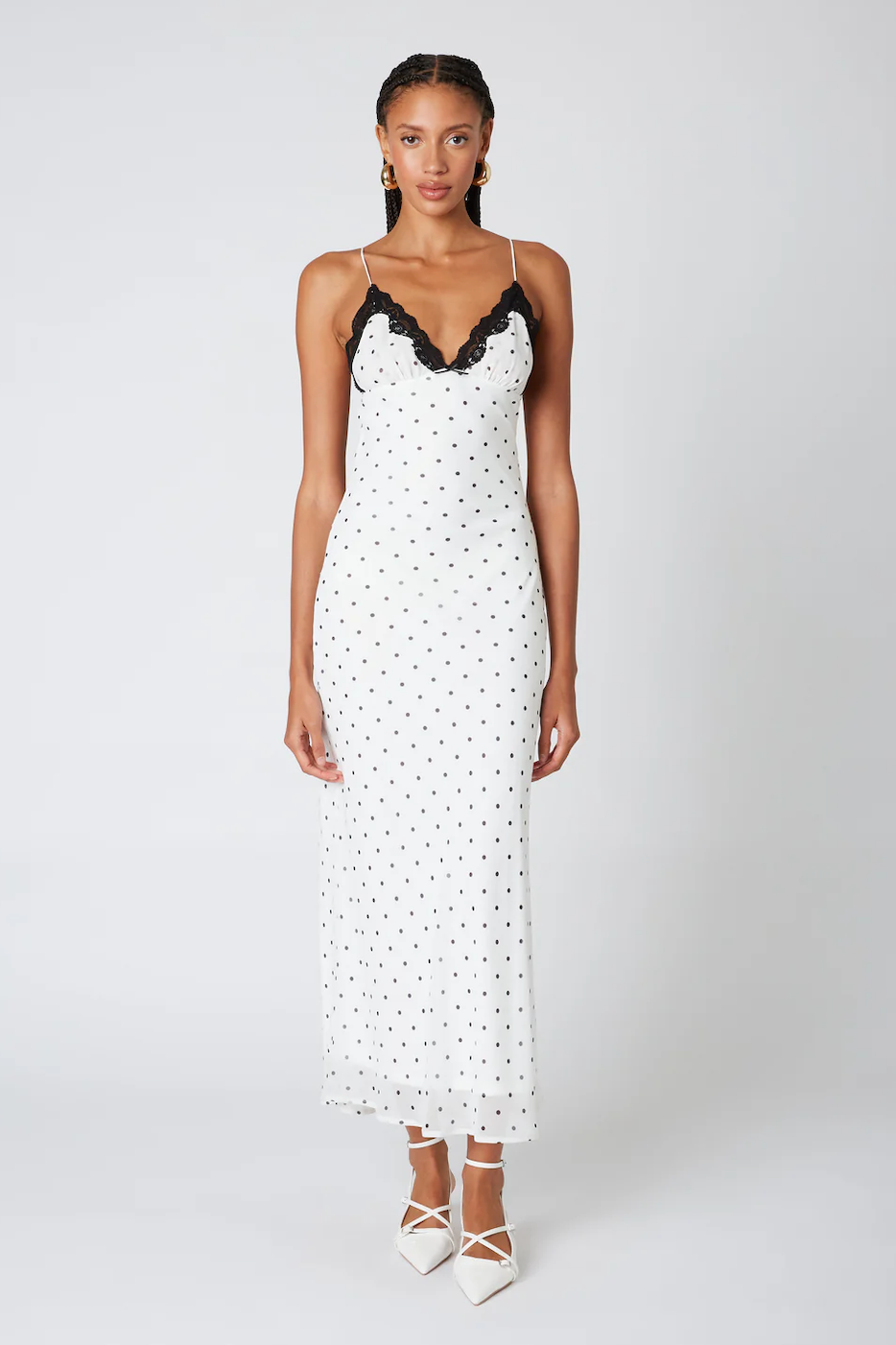 Juliette – Robe Nuisette à Pois