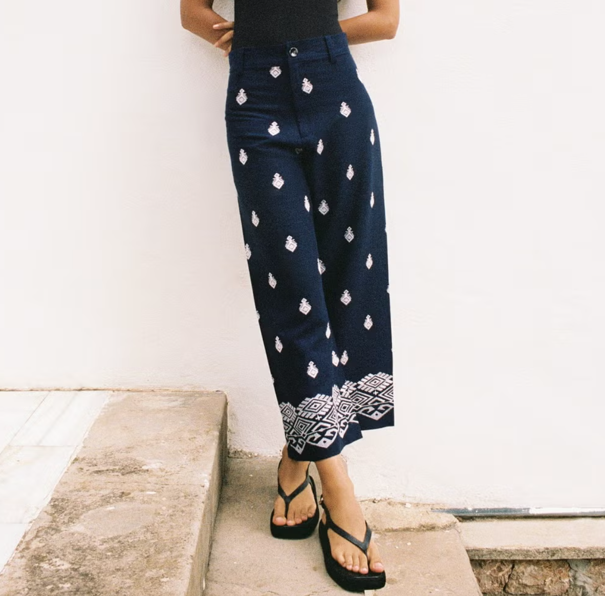 Iris – Pantalon Brodé Bohème