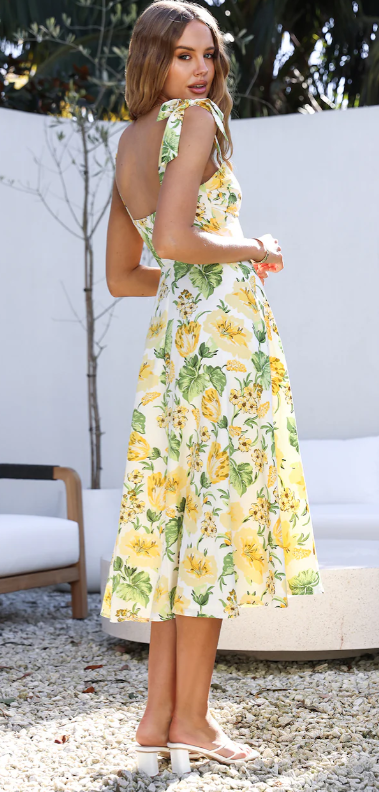 Livia – Robe Longue à Imprimé Floral