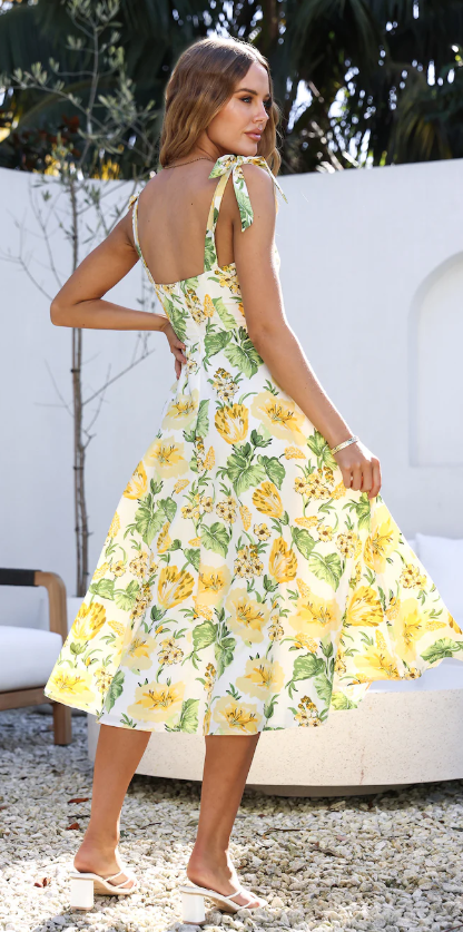 Livia – Robe Longue à Imprimé Floral