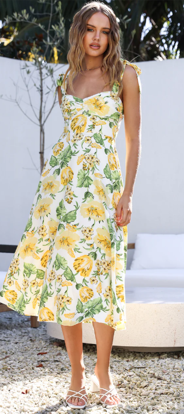 Livia – Robe Longue à Imprimé Floral