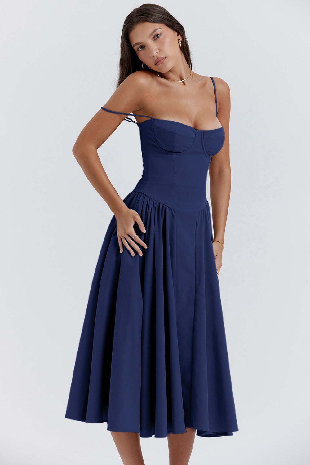 Isabella – Robe Midi Corsetée