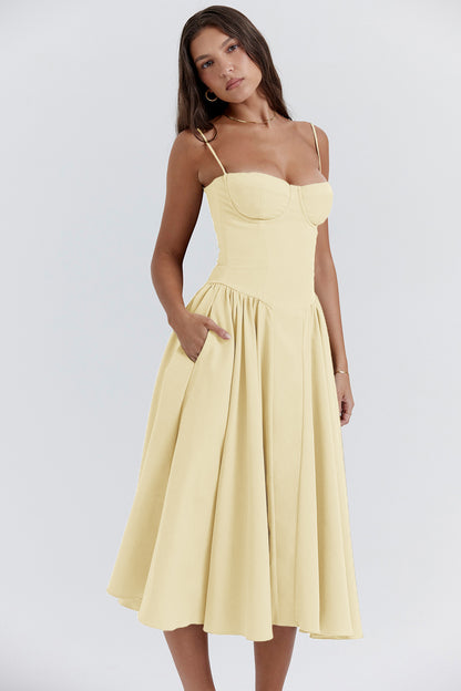 Isabella – Robe Midi Corsetée