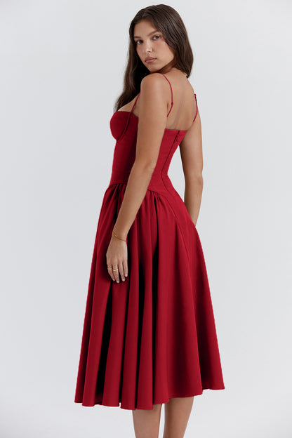 Isabella – Robe Midi Corsetée