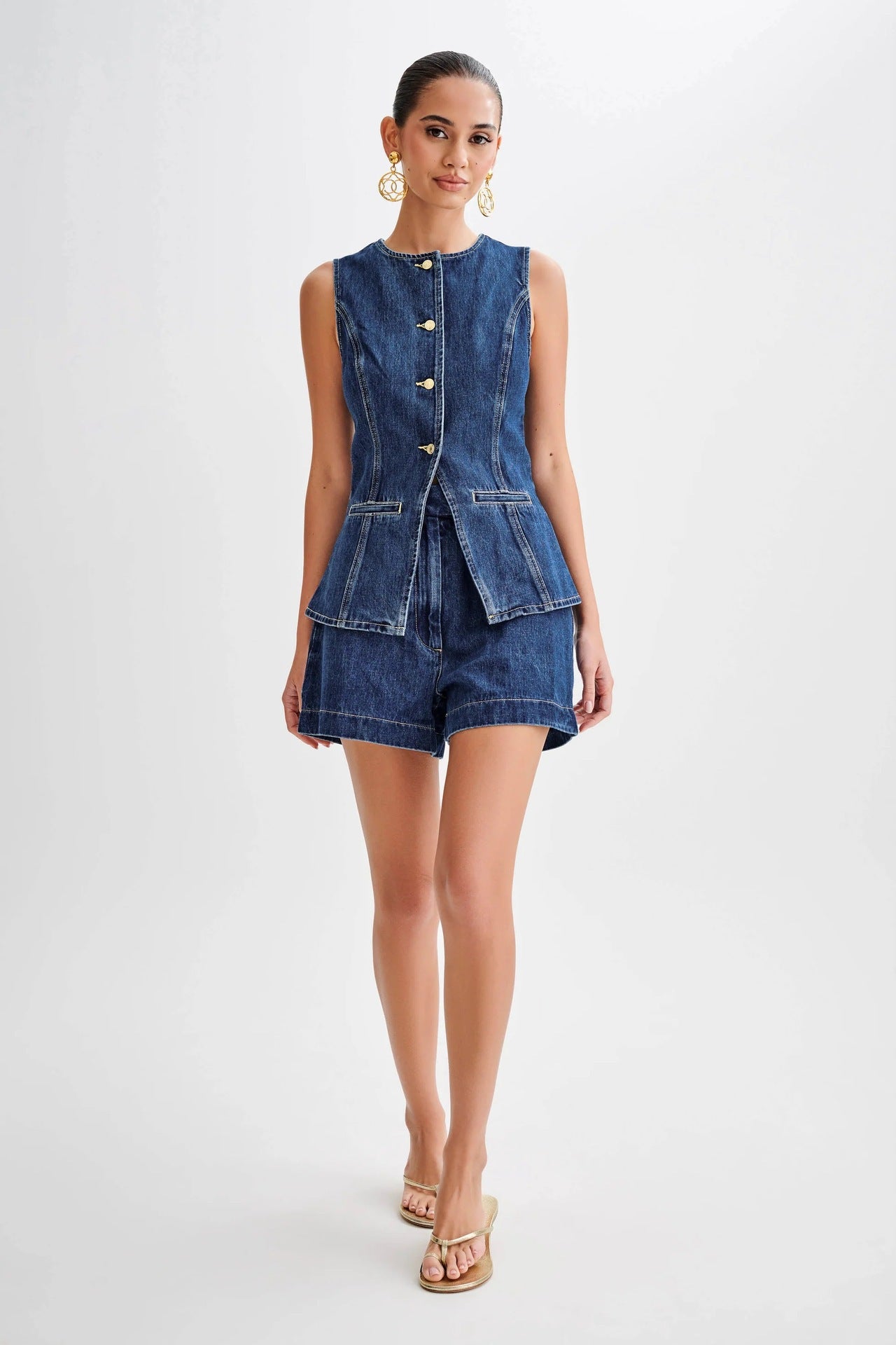 Inès – Ensemble Denim Cintré