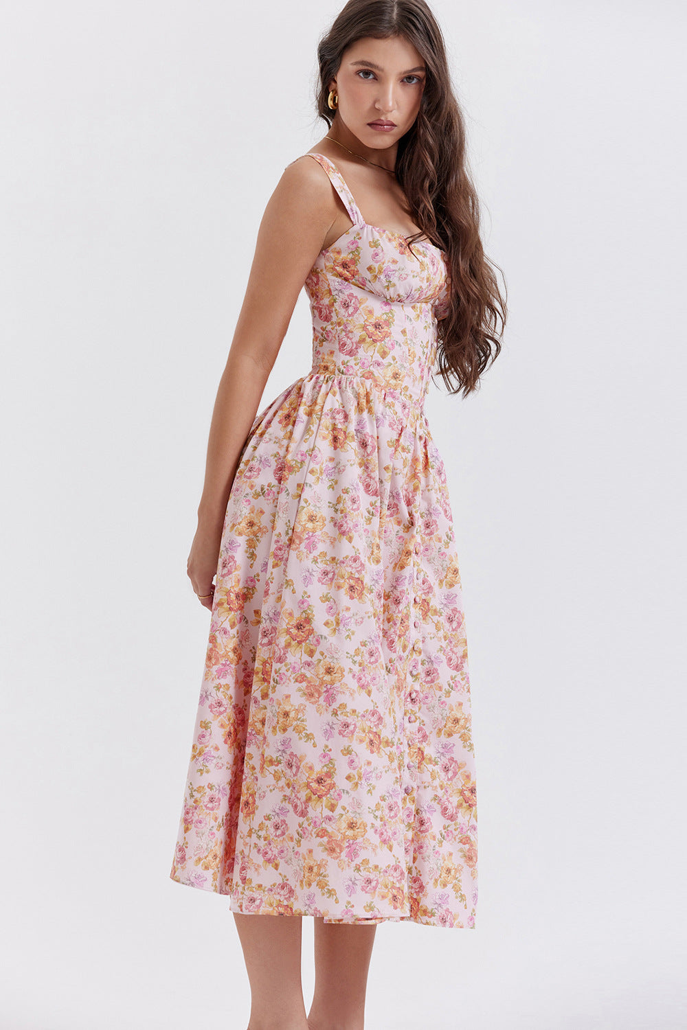 Clara – Robe Vintage à Imprimé Floral