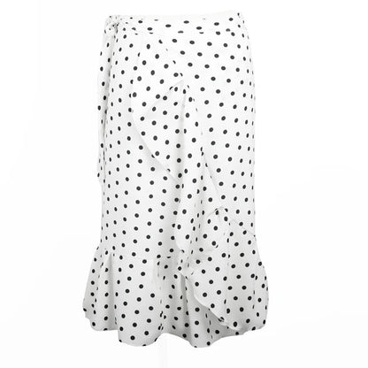 Gaëlle – Jupe Portefeuille à Pois