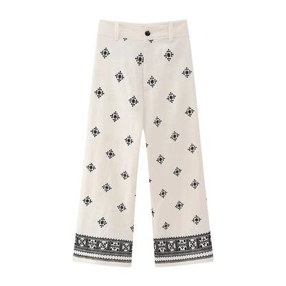 Iris – Pantalon Brodé Bohème