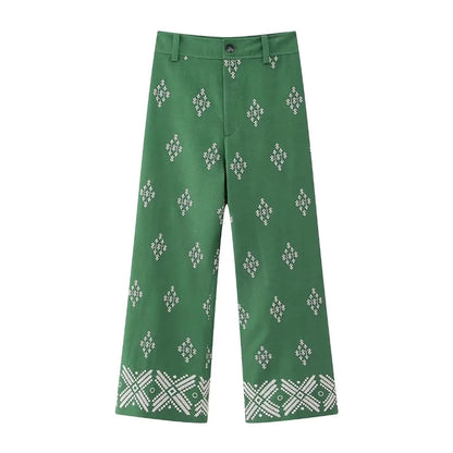 Iris – Pantalon Brodé Bohème