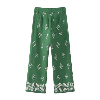 Iris – Pantalon Brodé Bohème