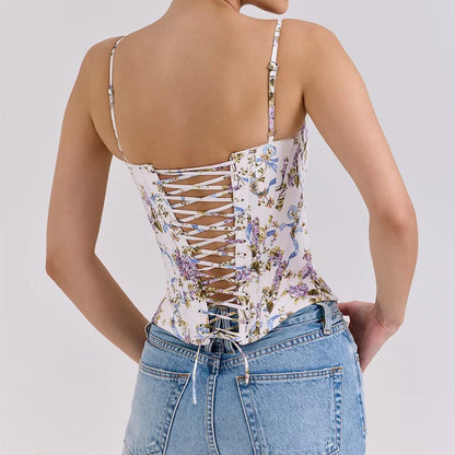 Violette – Corset fleuri, coquette et féminine