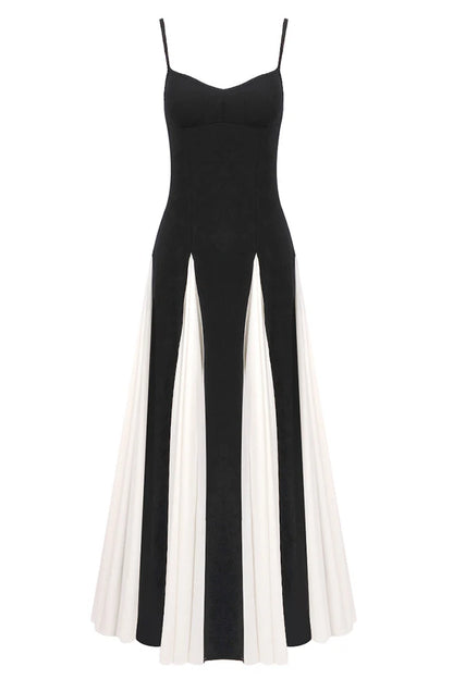 Véra – Robe Longue Bicolore Fluide
