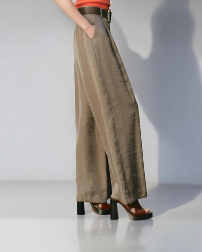 Sacha – Pantalon Fluide Satiné