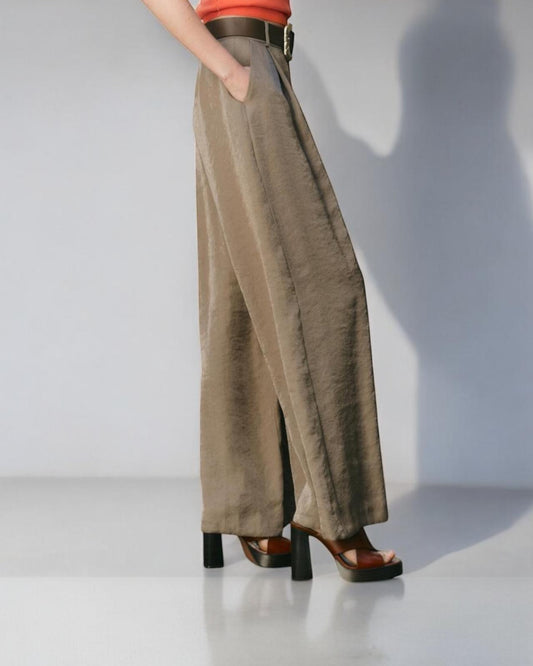 Sacha – Pantalon Fluide Satiné